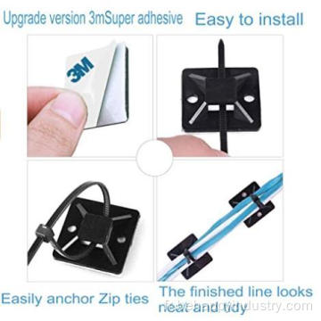 Strong Adhesive Cable Tie monte en fil Tie en fil